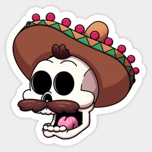 Mexican Skull Sticker